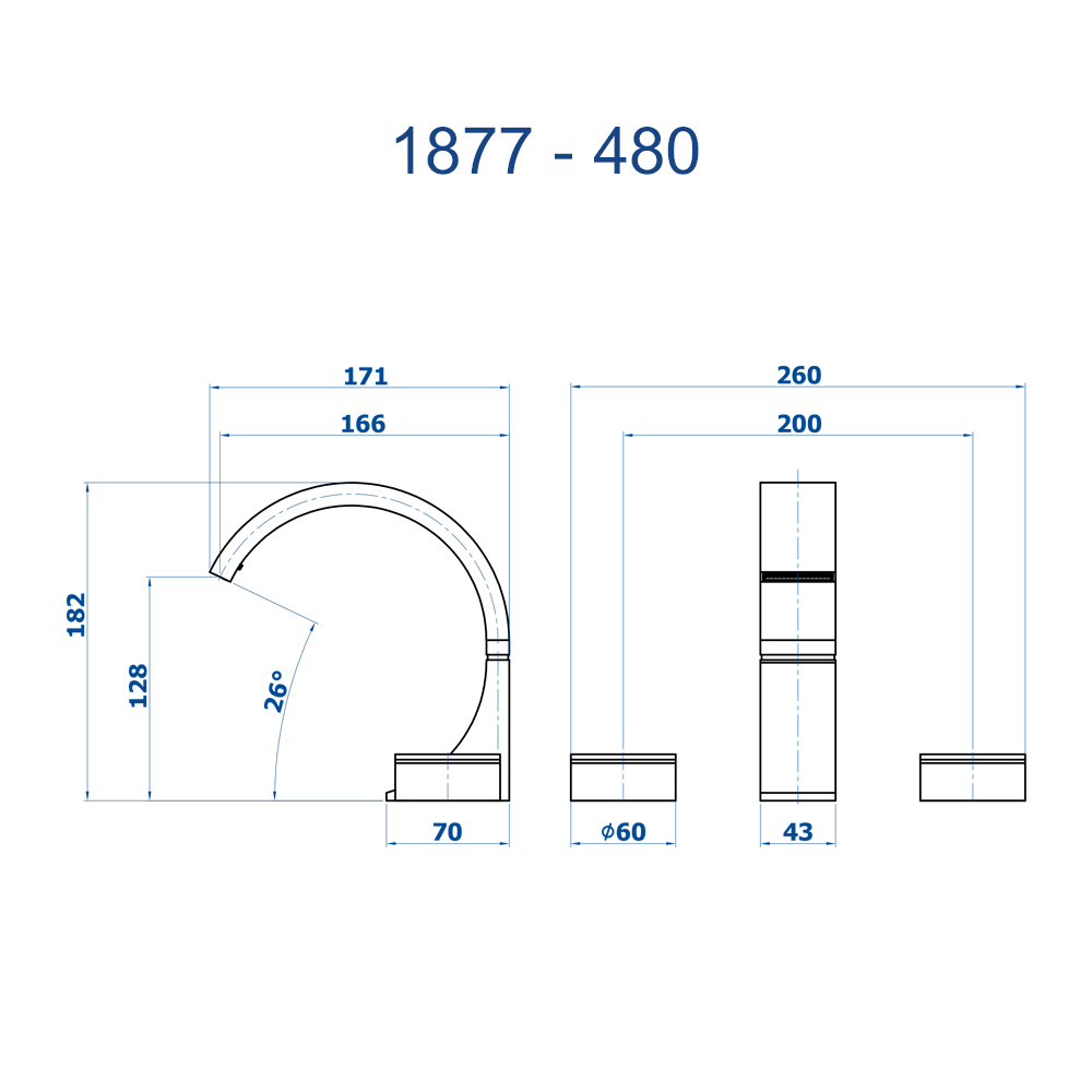 Misturador de Mesa para Banheiro Elo 480 - Imagem 7