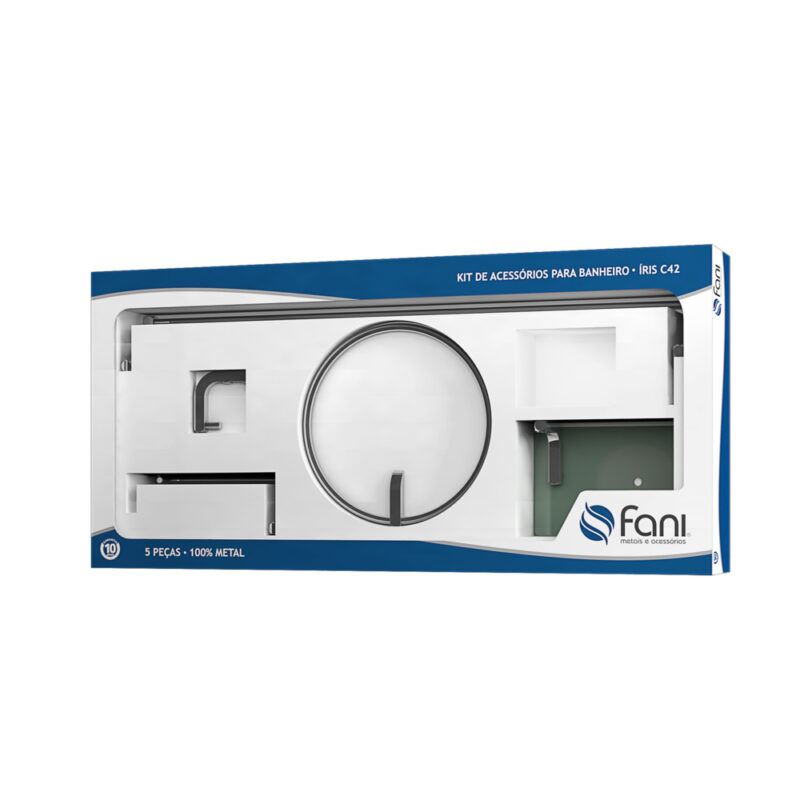 Kit de Acessórios para Banheiro Íris 42