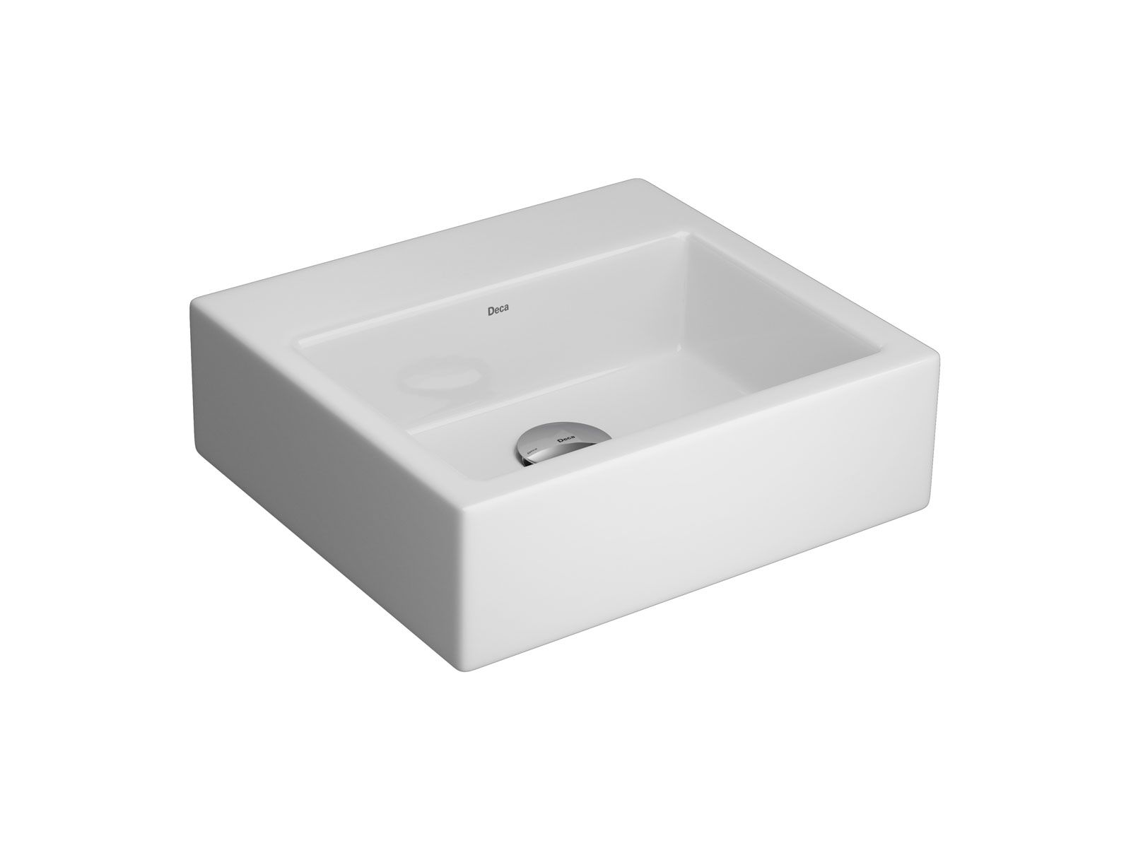 Cuba de Apoio Retangular com Mesa Deca 32,5x35,5cm Branco Linha L