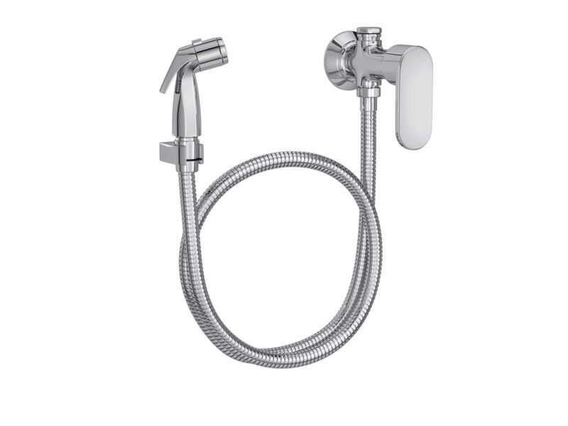 Ducha Higiênica com Registro e Derivação Drop Cromado