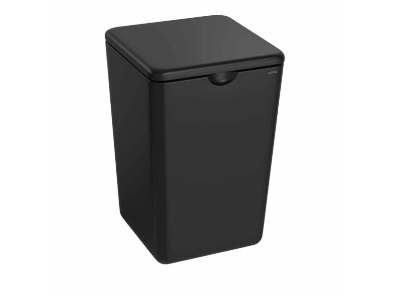 Lixeira Quadrada Senses - Preto