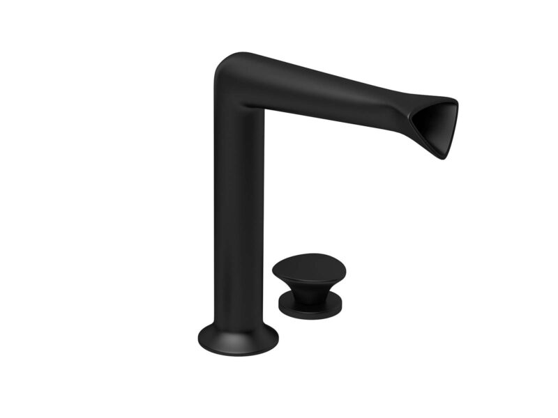 Misturador Monocomando de Mesa Bica Alta para Lavatório Jader Almeida Black Matte