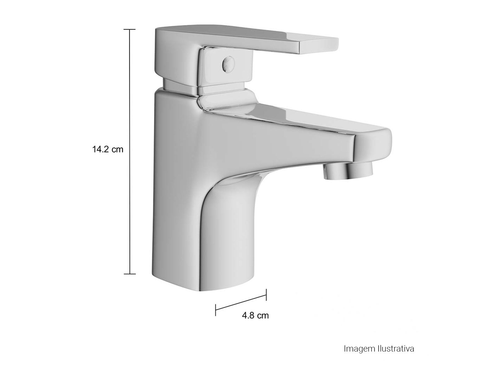 Misturador Monocomando de Mesa Bica Baixa para Lavatório Level - Imagem 8