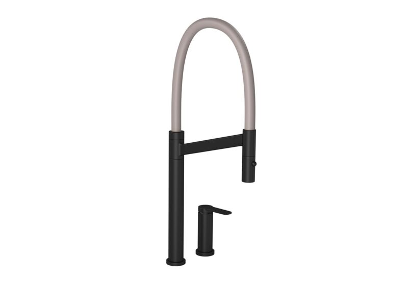 Misturador Monocomando de Mesa para Cozinha Deca Colore Black Matte e Fendi Black Matte - Fendi