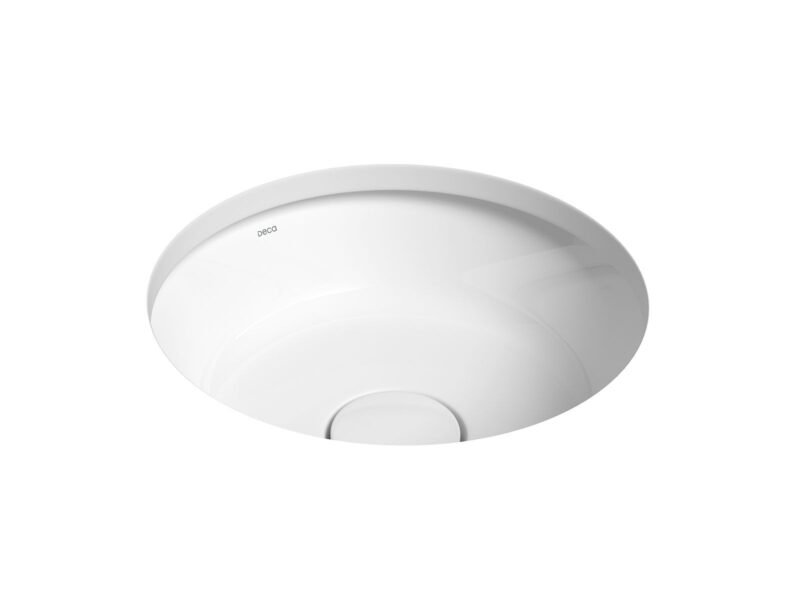 Cuba de Embutir Redonda Deca 35x35cm Branco Slim