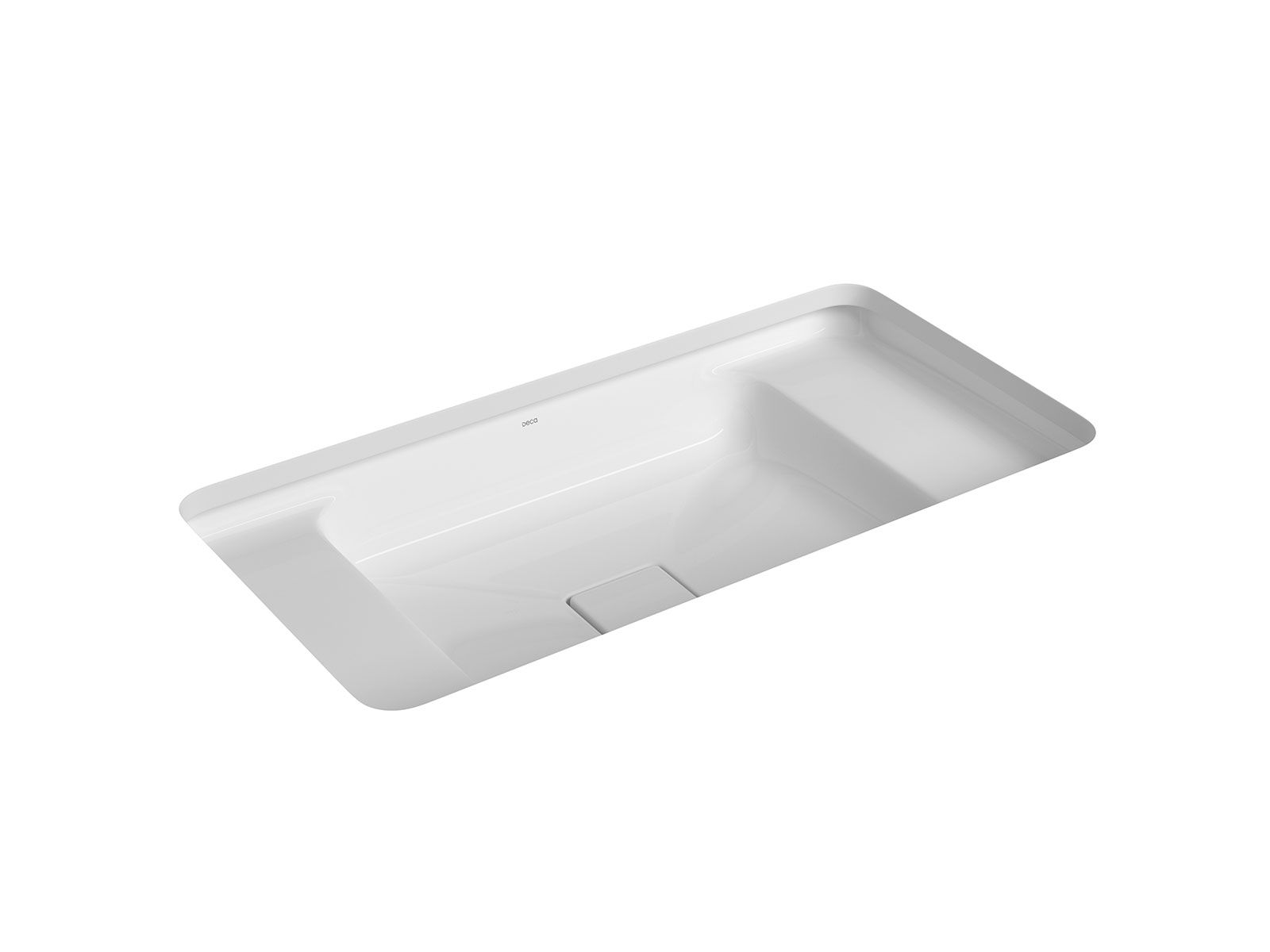 Cuba de Embutir com Mesa Retangular 35x65cm Soft Antracite Slim - Imagem 3
