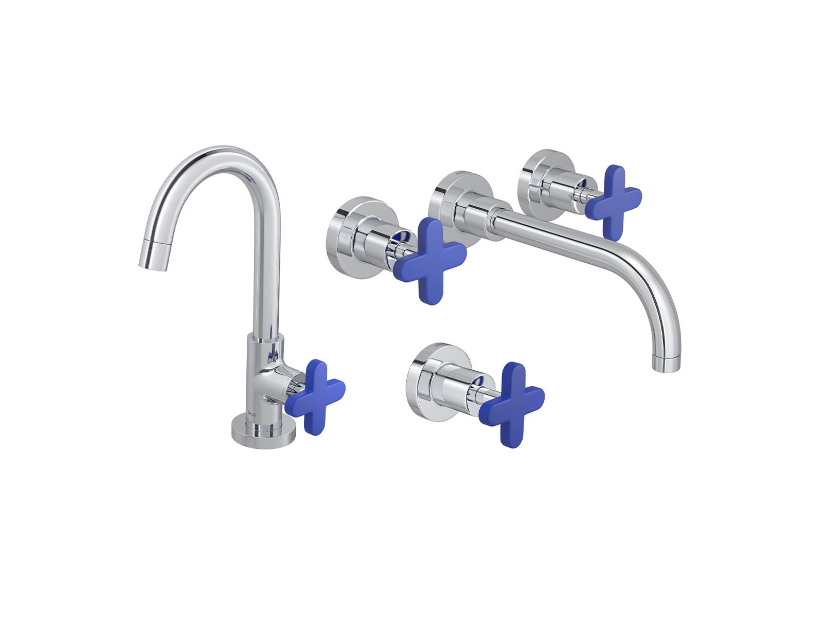Kit Capinhas Silicone para Misturador Disco com 3 Capas Azul