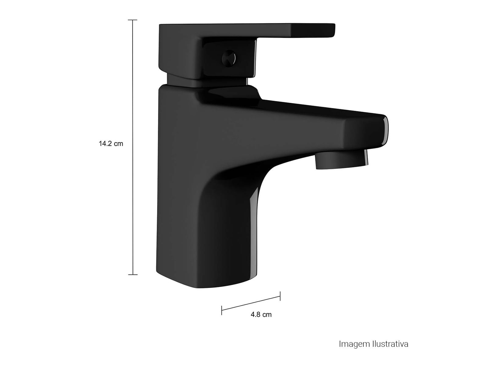 Misturador Monocomando de Mesa Bica Baixa para Lavatório Level - Imagem 4