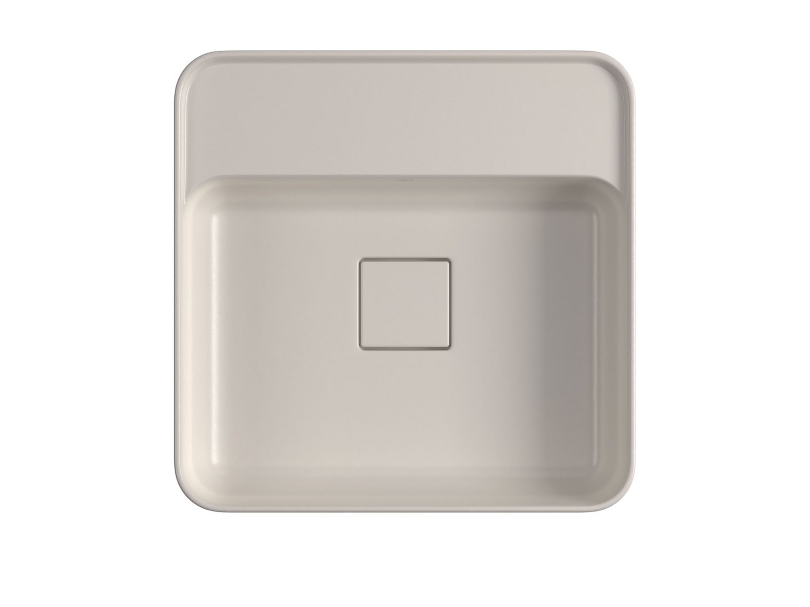 Cuba de Apoio Quadrada com Deck 40x40cm Soft Antracite Slim - Imagem 3