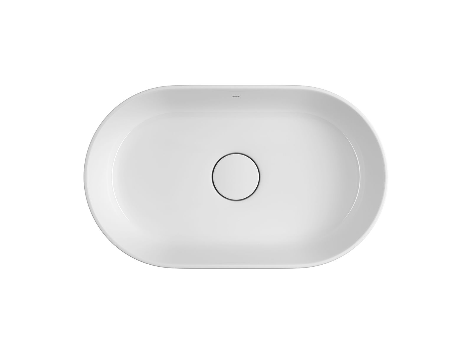Cuba de Sobrepor Oval Deca 30x50cm Branco Slim - Imagem 3