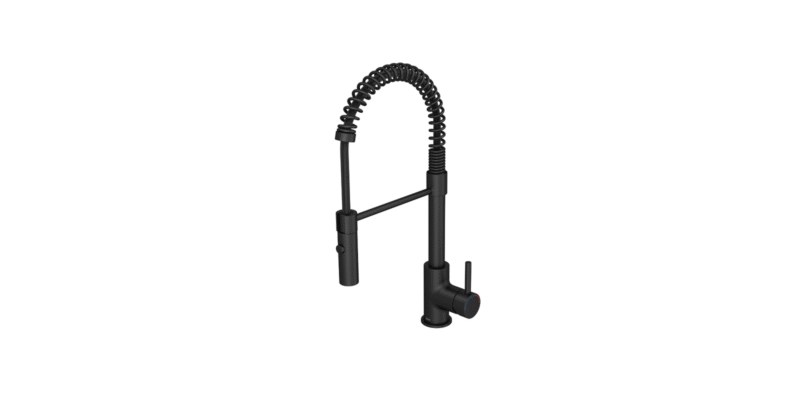 Misturador Monocomando de Mesa Deca para Cozinha Black Matte - 2253.Blmt Cromado
