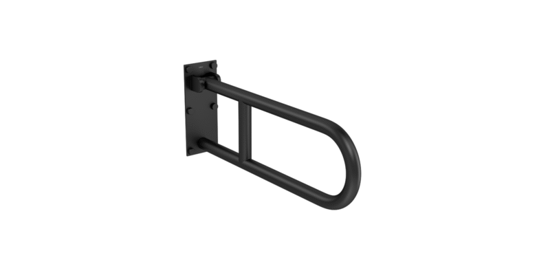 Barra de Apoio Lateral Articulada Conforto 60cm Black Matte - 2315.Bl.060.Mt