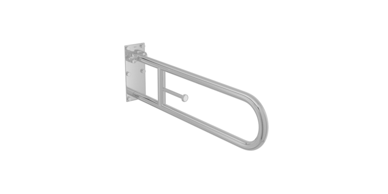 Barra de Apoio Lateral Articulada Conforto 80cm Inox - 2316.I.080.Pol.N