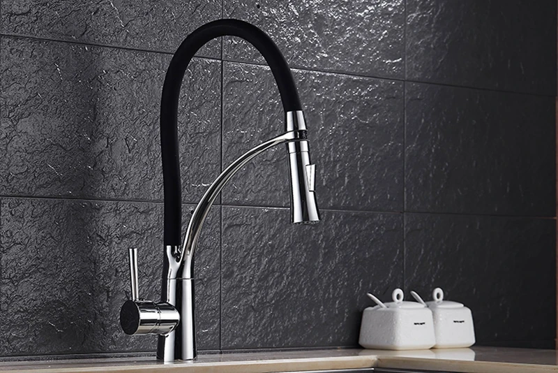 Torneira Monocomando para Cozinha de Baixa Pressão com Ducha Removível 360° - Imagem 3